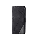 iPhone 6 / 6s | iPhone 6/6s- Abstract Læder Cover Etui M. Pung - Sort - DELUXECOVERS.DK