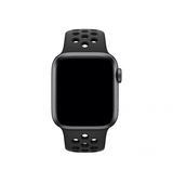 Apple Watch 38mm | Apple Watch (38/40/SE/41/42mm) - 4Run™ Silikone Løbe Sportsrem - Sort - DELUXECOVERS.DK
