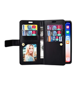 iPhone XS Max | iPhone XS Max - Platinum Multi Etui M. 9 Kort Pung - Sort - DELUXECOVERS.DK
