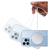 iPhone 13 Pro Max | iPhone 13 Pro Max - CRYSTAL™ Silikone Cover M. MagSafe - Sort - DELUXECOVERS.DK