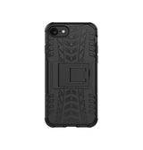 iPhone 7 / 8 / SE (2020/2022) | iPhone 7/8/SE(2020/2022) - GRIP™ Dæk Armor Cover m. Kickstand - Sort - DELUXECOVERS.DK