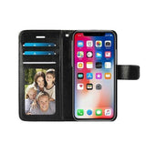 iPhone XS Max | iPhone XS Max - Retro Diary Læder Cover Etui M. Pung - Sort - DELUXECOVERS.DK