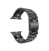 Apple Watch 42mm | Apple Watch (42/44/SE/45mm & Ultra) -  CNC Pro Rustfrit Stål Urlænke - Sort - DELUXECOVERS.DK
