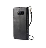 Samsung Galaxy S8 | Samsung Galaxy S8 - Vintage 2-In-1 Læder Etui M. Aftageligt Cover - Sort/Grå - DELUXECOVERS.DK
