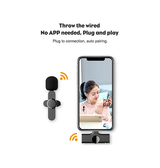 Mikrofon | Lightning | Trådløs Mikrofon til iPhone & iPad - V.2.0 - Sort - DELUXECOVERS.DK