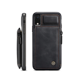 iPhone XR | iPhone XR - CaseMe™ Æra Læder Etui M. Bag Pung - DELUXECOVERS.DK