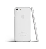 iPhone 7 / 8 / SE (2020/2022) | iPhone 7/8/SE(2020/2022) - Ultratynd Matte Series Cover V.2.0 - Hvid/Klar - DELUXECOVERS.DK