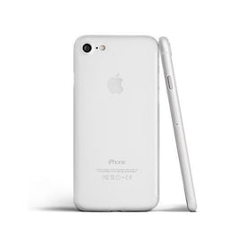 iPhone 7 / 8 / SE (2020/2022) | iPhone 7/8/SE(2020/2022) - Ultratynd Matte Series Cover V.2.0 - Hvid/Klar - DELUXECOVERS.DK