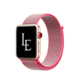Apple Watch 42mm | Apple Watch (42/44/SE/45mm & Ultra) - L'Empiri™ Nylon Velcro Rem - Rød - DELUXECOVERS.DK