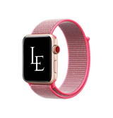 Apple Watch 38mm | Apple Watch (38/40/SE/41/42mm) - L'Empiri™ Nylon Velcro Rem - Rød - DELUXECOVERS.DK