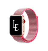Apple Watch 38mm | Apple Watch (38/40/SE/41mm) - L'Empiri™ Nylon Velcro Rem - Rød - DELUXECOVERS.DK
