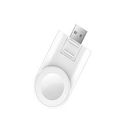 Apple Watch Tilbehør | Apple Watch - USB-A Trådløs Oplader - Hvid - DELUXECOVERS.DK