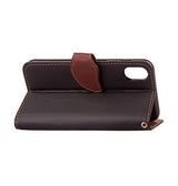 iPhone XS Max | iPhone Xs Max - Reborn Leaf Wallet Læder Etui M. Magnetluk - Sort - DELUXECOVERS.DK