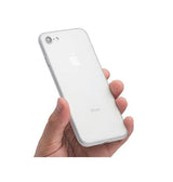 iPhone 7 / 8 / SE (2020/2022) | iPhone 7/8/SE(2020/2022) - Ultratynd Matte Series Cover V.2.0 - Hvid/Klar - DELUXECOVERS.DK