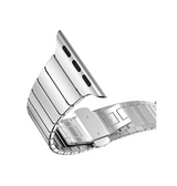 Apple Watch 42mm | Apple Watch (42/44/SE/45mm & Ultra) NX-Tech™ Rustfri Stål Rem - Sølv - DELUXECOVERS.DK