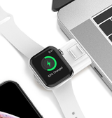 Apple Watch Tilbehør | Apple Watch - USB-A Trådløs Oplader - Hvid - DELUXECOVERS.DK