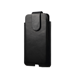 iPhone 13 Pro | iPhone 13 Pro - Mont Blanc Ægte Læder Bælte Sleeve - Sort - DELUXECOVERS.DK
