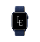 Apple Watch 42mm | Apple Watch (42/44/SE/45/46/49mm) - L'Empiri™ Sport+ Nylon Velcro Rem - Navy - DELUXECOVERS.DK