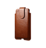iPhone 7 / 8 / SE (2020/2022) | iPhone 7/8/SE(2020/2022) - Mont Blanc Ægte Læder Bælte Sleeve - Brun - DELUXECOVERS.DK