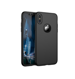 iPhone XS Max | iPhone XS Max - Deux™ 360° Fuld Cover M. Beskyttelsesglas - Sort - DELUXECOVERS.DK