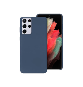 Samsung Galaxy S21 Ultra | Samsung Galaxy S21 Ultra - Deluxe™ Soft Touch Silikone Cover - Navy - DELUXECOVERS.DK
