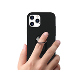 iPhone 12 Pro | iPhone 12 Pro - Clean Cover M. Ring & Magnetisk Kickstand - Sort - DELUXECOVERS.DK