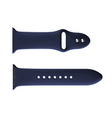 Apple Watch 42mm | Apple Watch (42/44/SE/45/46/49mm) -  PRO+ Silikone Sportsrem - Navy blå - DELUXECOVERS.DK
