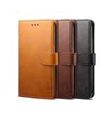 iPhone XS Max | iPhone XS Max - GUSSIM™ Læder Cover / Etui M. Kortholder - Sort - DELUXECOVERS.DK