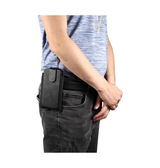 iPhone 14 Pro | iPhone 14 Pro - Mont Blanc Ægte Læder Bælte Sleeve - Sort - DELUXECOVERS.DK