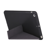 iPad 7/8/9 | iPad 10.2" 7/8/9 (2019/2020/2021) Orgami Trifold Læder Cover M. Stander - Sort - DELUXECOVERS.DK
