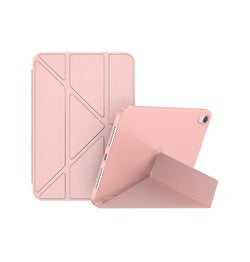 iPad Mini 6 | iPad Mini 6 - Orgami Trifold Læder Cover M. Stander - Rose/Lyserød - DELUXECOVERS.DK