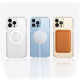 iPhone 13 Pro Max | iPhone 13 Pro Max - CRYSTAL™ Silikone Cover M. MagSafe - Sort - DELUXECOVERS.DK