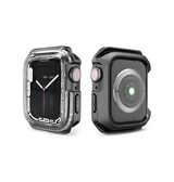 Apple Watch Cover | Apple Watch (40/41/44/45mm) - LUX™ 2.0 Full Cover - Sort/Klar - DELUXECOVERS.DK