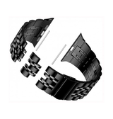 Apple Watch 42mm | Apple Watch (42/44/SE/45/46/49mm) - Butterfly Stål Urlænke - Sort - DELUXECOVERS.DK