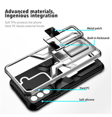 Samsung Galaxy S21+ | Samsung Galaxy S21+(Plus) - Deluxe™ Håndværker Cover M. Kickstand - Grå - DELUXECOVERS.DK
