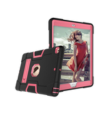iPad 7/8/9 | iPad 10.2" 7/8/9 (2019/2020/2021) Deluxe™ Robust Stødsikkert TPU Cover  - Sort/Pink - DELUXECOVERS.DK