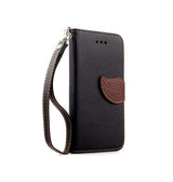 iPhone X / XS | iPhone X/Xs - Reborn Leaf Wallet Etui M. Magnetlukning - Sort - DELUXECOVERS.DK