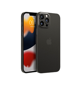 iPhone 13 Pro | <AAA>iPhone 13 Pro - Ultratynd Matte Series Cover V.2.0 - Sort - DELUXECOVERS.DK