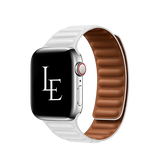 Apple Watch 42mm | Apple Watch (42/44/SE/45/46/49mm) - L'Empiri™ Magnetisk Læder Rem - Hvid - DELUXECOVERS.DK