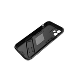 iPhone 12 | iPhone 12 - Eagle™ PRZ Stødsikkert Cover M. Kickstand - Sort - DELUXECOVERS.DK