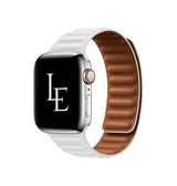 Apple Watch 38mm | Apple Watch (38/40/SE/41mm) - L'Empiri™ Magnetisk Læder Rem - Hvid - DELUXECOVERS.DK