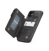 iPhone 11 | iPhone 11 - CaseMe™ Æra Læder Etui M. Bag Pung - DELUXECOVERS.DK