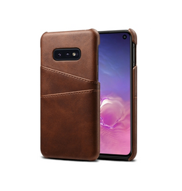 Samsung Galaxy S10e | Samsung Galaxy S10e - NX Design Læder Bagcover - Brun - DELUXECOVERS.DK