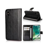 iPhone XS Max | iPhone XS Max - Vintage 2-i-1 Læder Etui M. Aftageligt Cover - Sort/Grå - DELUXECOVERS.DK