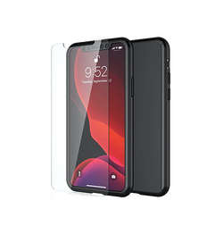 iPhone 11 Pro Max | iPhone 11 Pro Max - Deux™ 360° Fuld Cover M. Beskyttelsesglas - Sort - DELUXECOVERS.DK