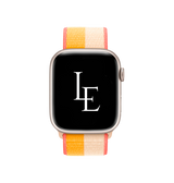 Apple Watch 42mm | Apple Watch (42/44/SE/45/46/49mm) - L'Empiri™ Sport+ Nylon Velcro Rem - Gul/Beige - DELUXECOVERS.DK
