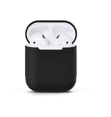 Airpods 1/2 | AirPods (1/2) | DeLX Premium Silikone Cover - Sort - DELUXECOVERS.DK