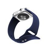 Apple Watch 42mm | Apple Watch (42/44/SE/45/46/49mm) -  PRO+ Silikone Sportsrem - Navy blå - DELUXECOVERS.DK