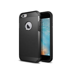 iPhone 6 / 6s | iPhone 6/6s - REALIKE© Hybrid Armor Håndværker Cover - Sort - DELUXECOVERS.DK
