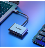 Adapter | ANTEN™ | Adapter USB-C til USB-A / USB-C / HDMI 4K HD - Grå - DELUXECOVERS.DK